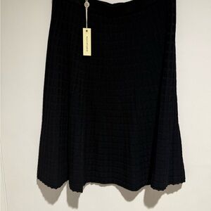 Max Studio Black A-Line Skirt